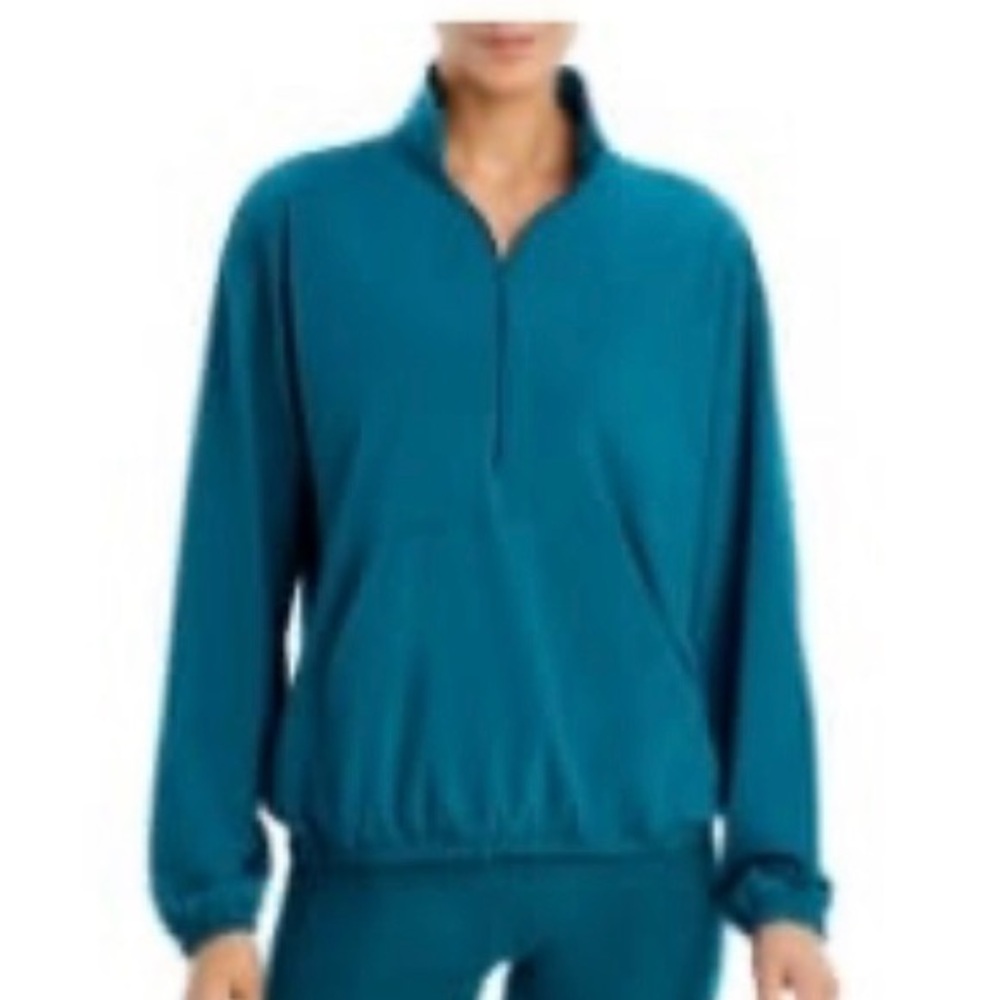 Beyond Yoga Stride Half-Zip Sweatshirt Lunar Teal Heather